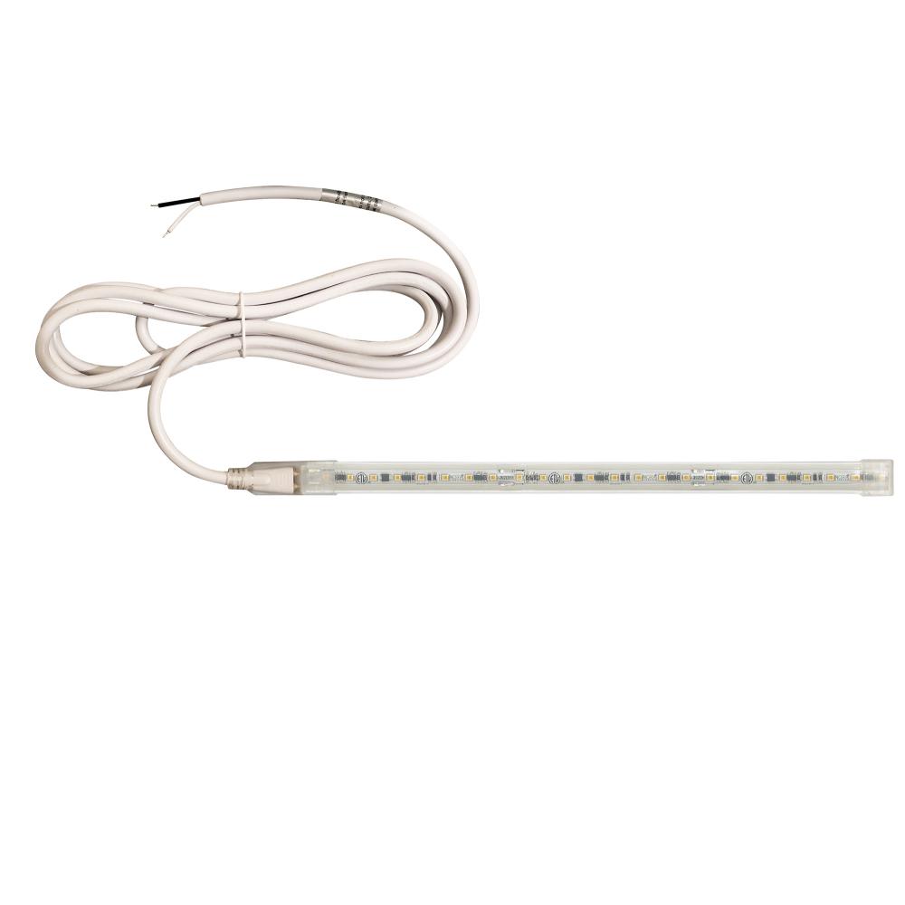 Custom Cut 50-ft 120V Continuous LED Tape Light, 330lm / 3.6W per foot, 2700K, w/ Mounting Clips and