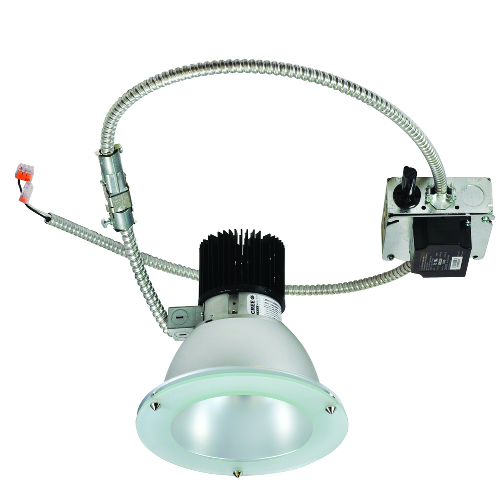 8" Sapphire I Retrofit Deco Glass Reflector, 2000lm, Comfort Dim, 120V 0-10V Dimming,
