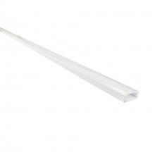 Nora NATL-C24W - 4-ft Shallow Channel, White (Plastic Diffuser and End Caps Included)