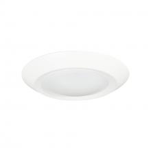 Nora NLOPAC-R6REGT2430W - 6" Regressed AC Opal LED Surface Mount, 950lm / 13W, 3000K, White finish