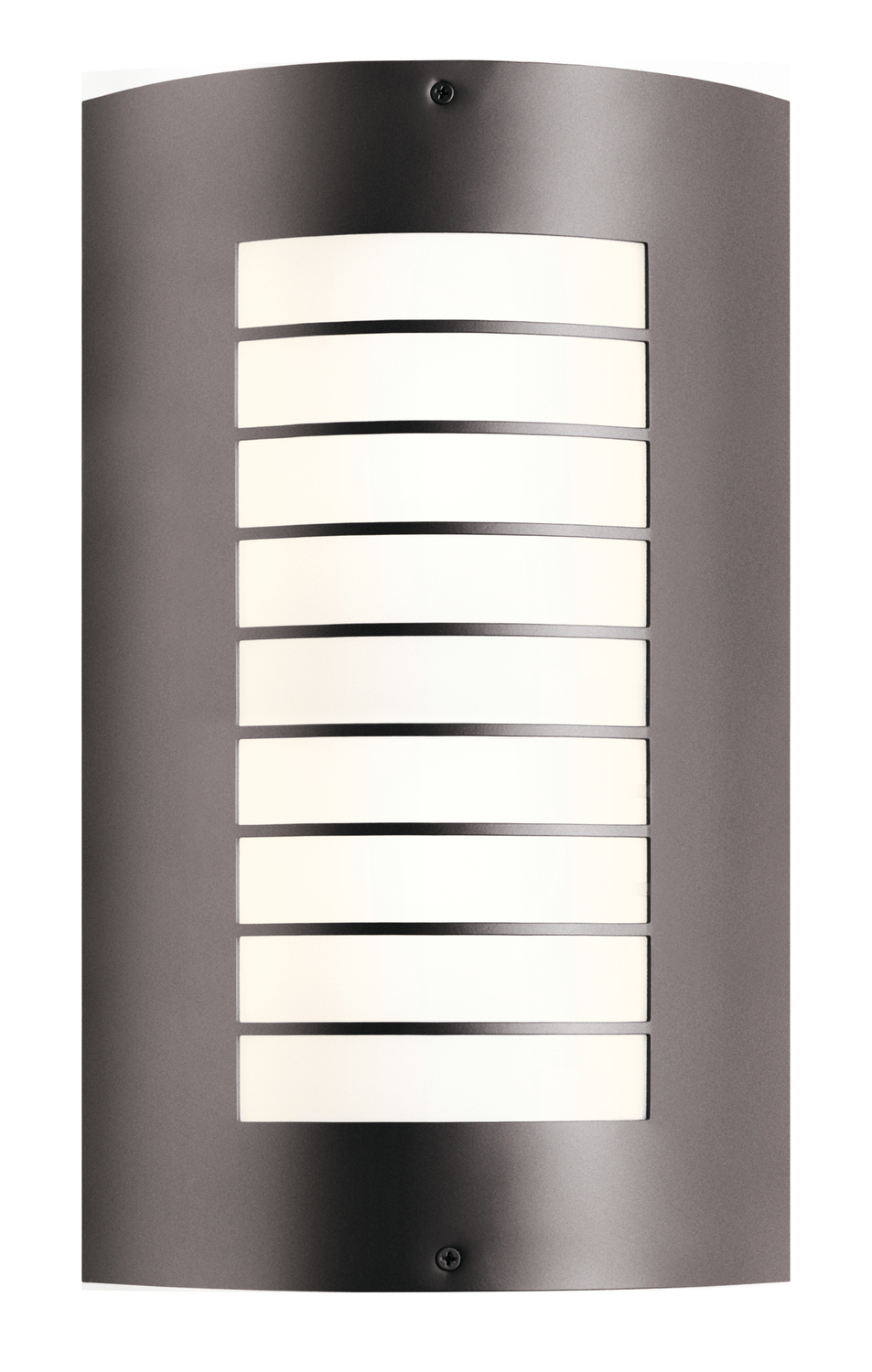 Newport 15.25" 1 Light Outdoor Wall Light with White Acrylic Diffuser in Architectural Bronze