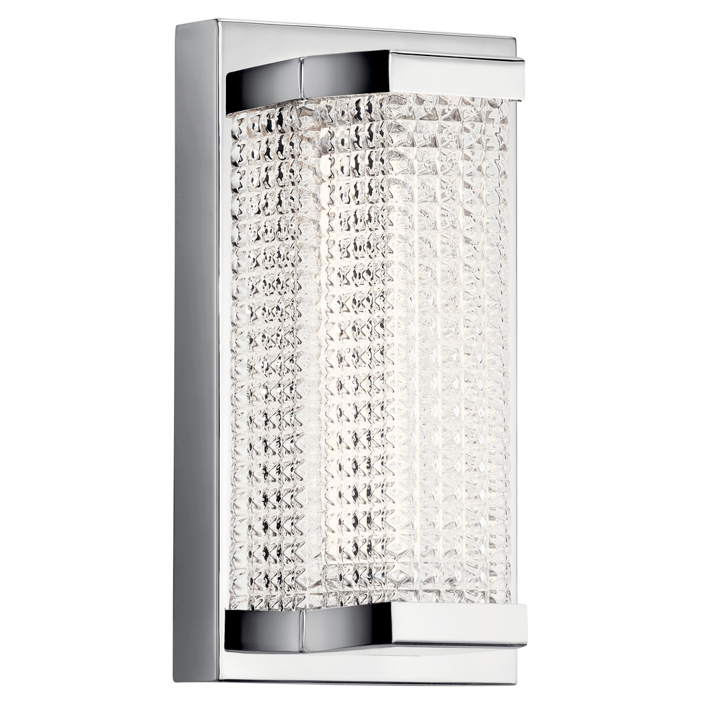 Ammiras 3000K LED 1 Light Wall Sconce Chrome