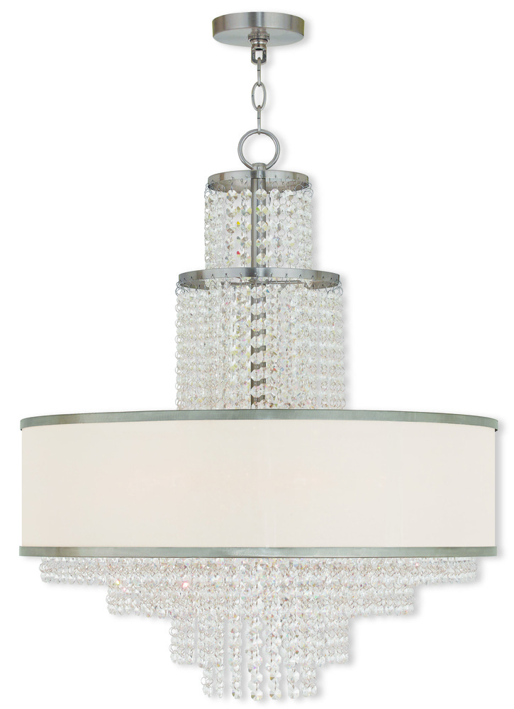 6 Light Brushed Nickel Chandelier