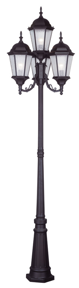 4 Light Bronze Outdoor 4 Head Post