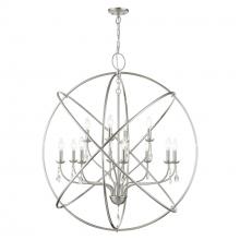 Livex Lighting 40909-91 - 12 Light Brushed Nickel Grande Foyer Chandelier