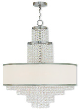 Livex Lighting 50786-91 - 6 Light Brushed Nickel Chandelier