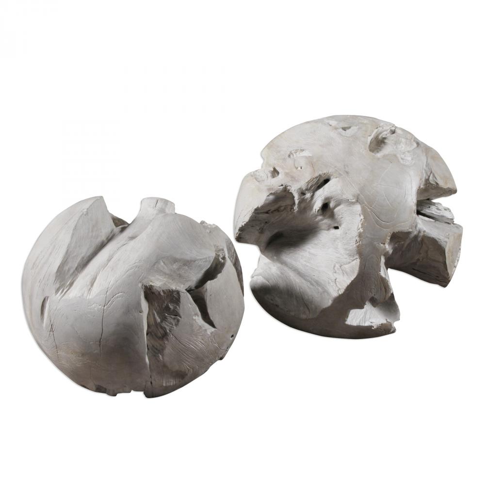 Uttermost Ermanno Teak Balls, S/2