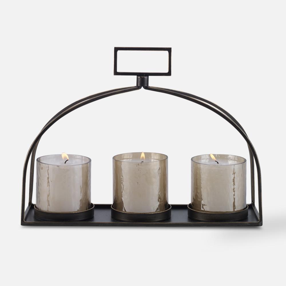 Uttermost Riad, Triple Candleholder