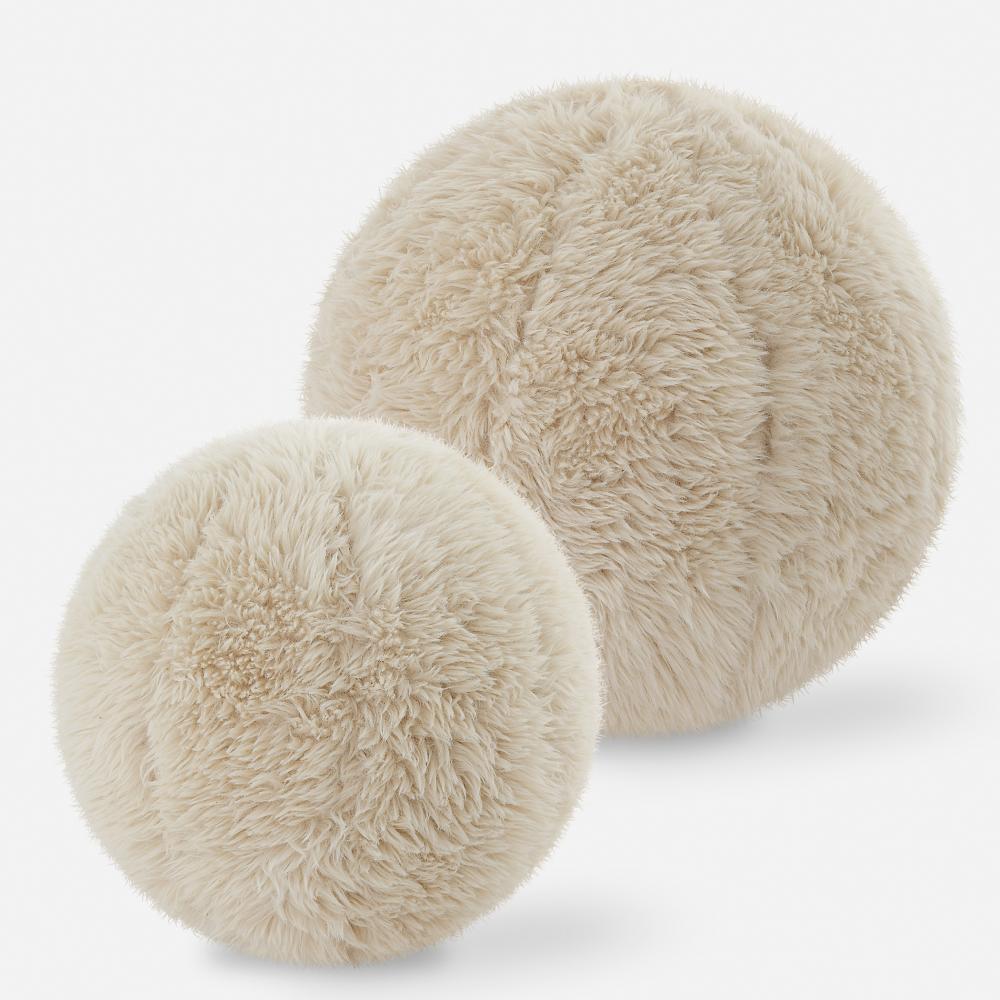 Uttermost Abide Ball Pillows, S/2