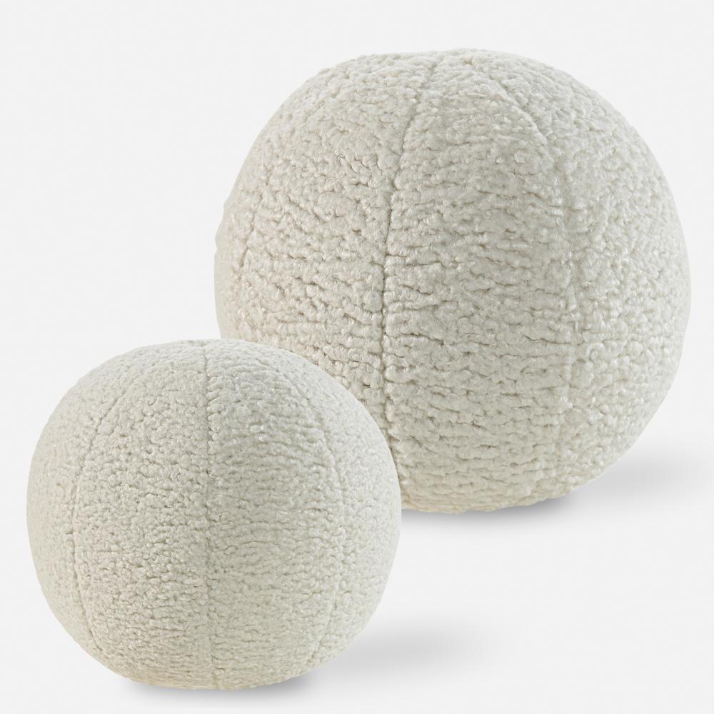 Uttermost Capra Ball Pillows, S/2
