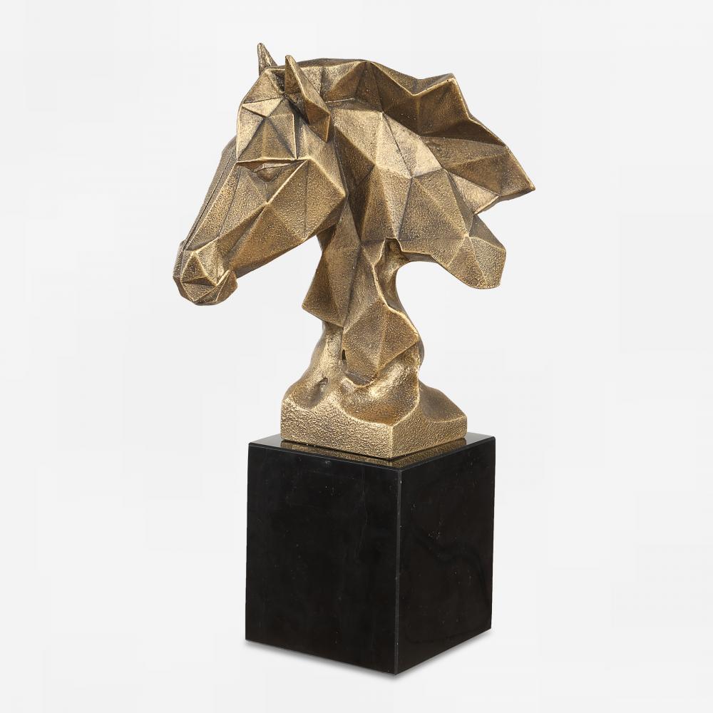 Uttermost Chiseled Horse Bust, Sculpture