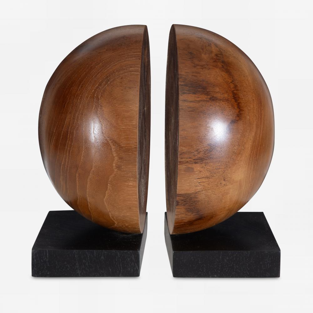 Uttermost Teak and Noir Bookends, S/2