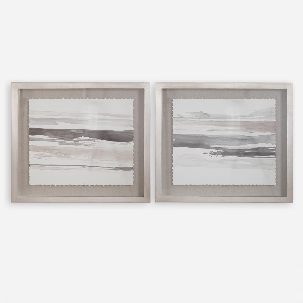 Uttermost Neutral Landscape Framed Prints, S/2