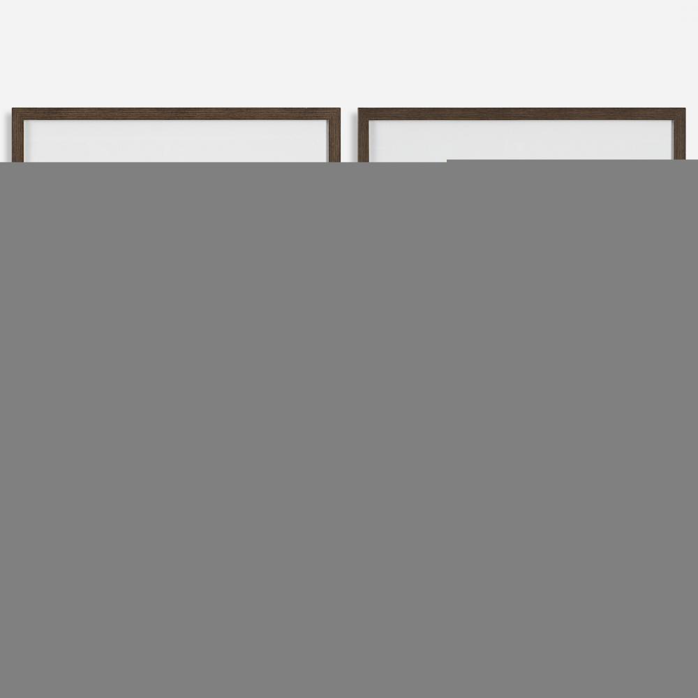 Uttermost Burgundy Interjection Framed Prints, S/2