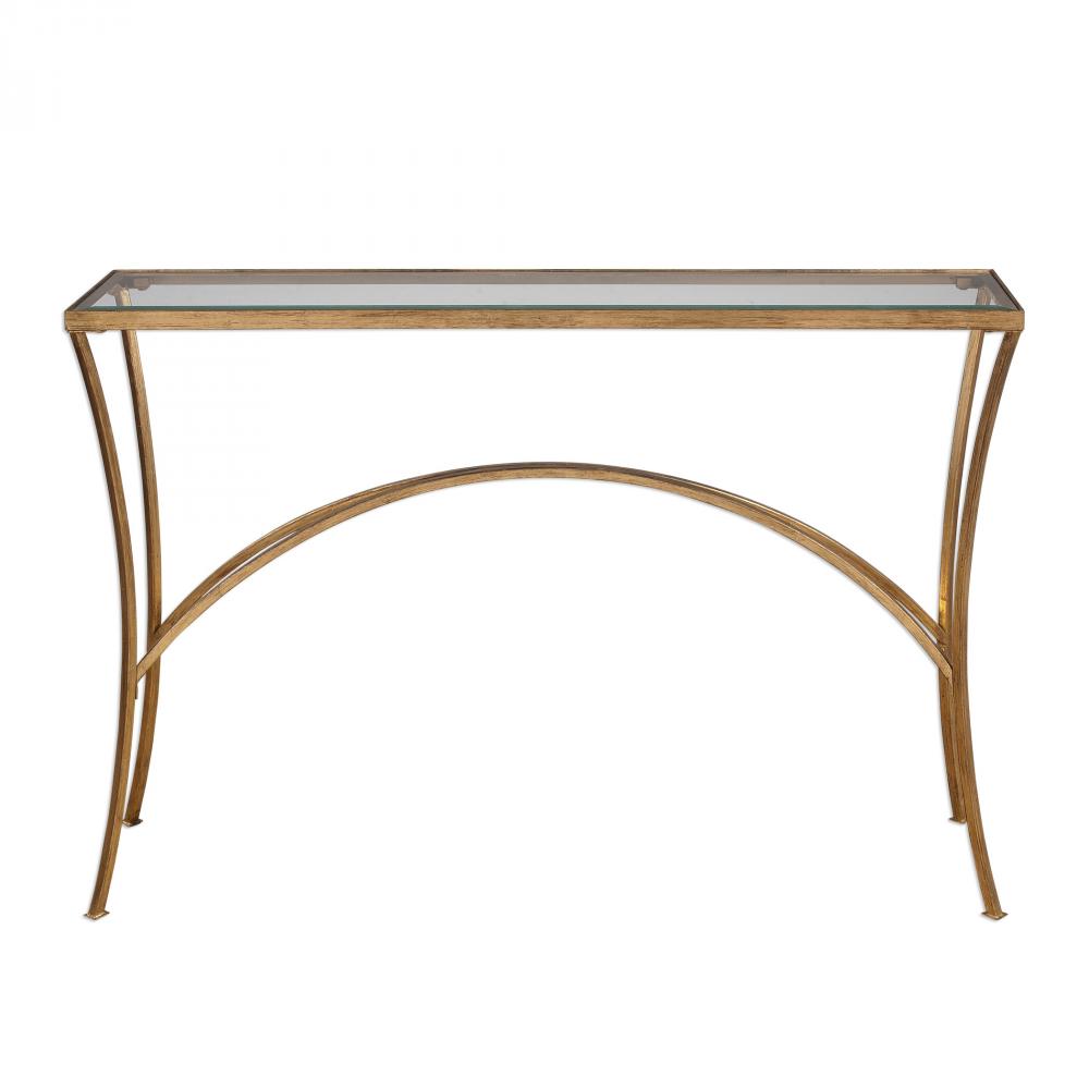 Uttermost Alayna Console Table, Gold