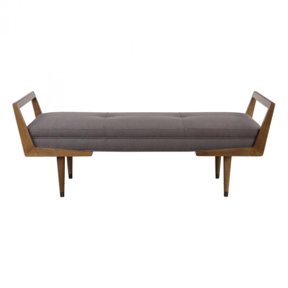 Uttermost Waylon Bench, Taupe Gray
