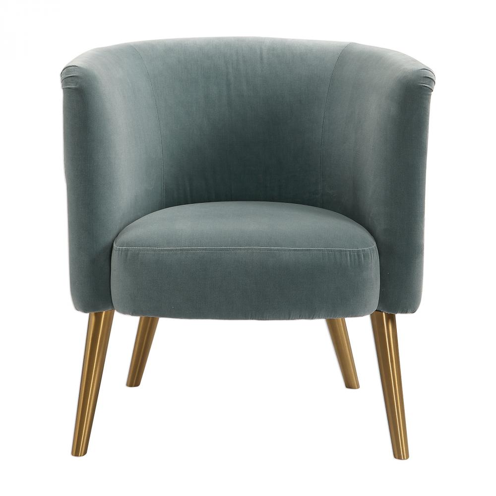 Uttermost Haider Accent Chair, Slate Blue