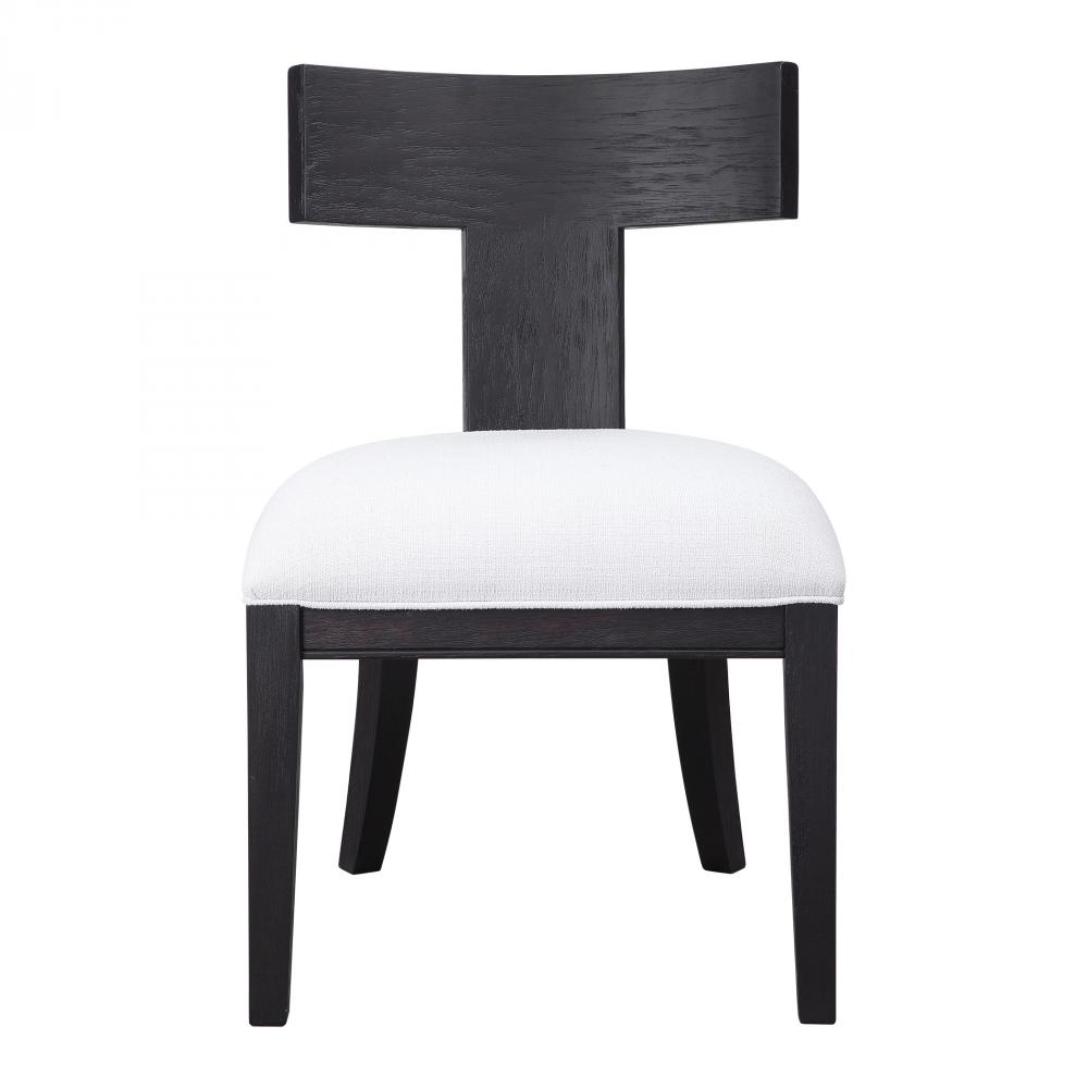 Uttermost Idris Armless Chair, Charcoal