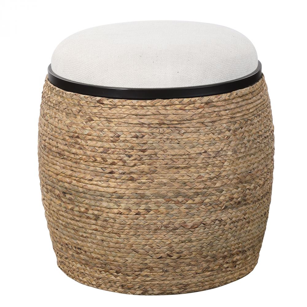 Uttermost Island Ottoman, Small Round