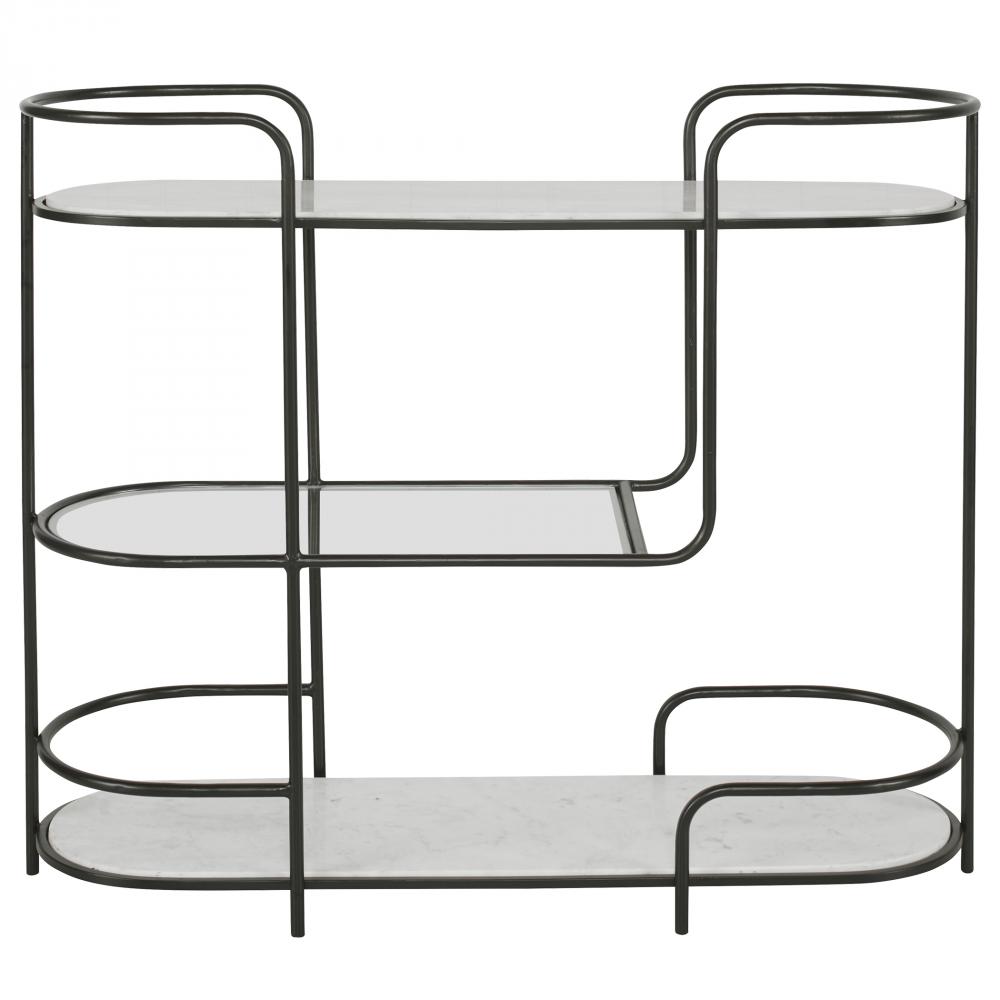 Uttermost Trolley Bar Console, 2 Cartons