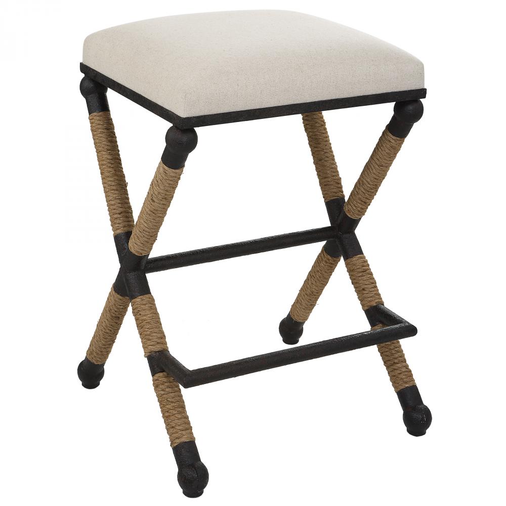 Uttermost Firth Counter Stool, Oatmeal