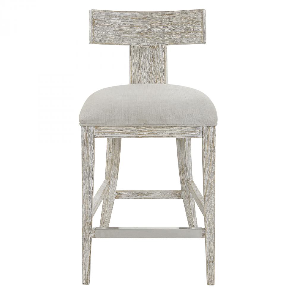 Uttermost Idris Counter Stool, White