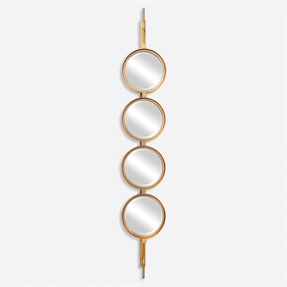 Uttermost Button Mirror, Gold