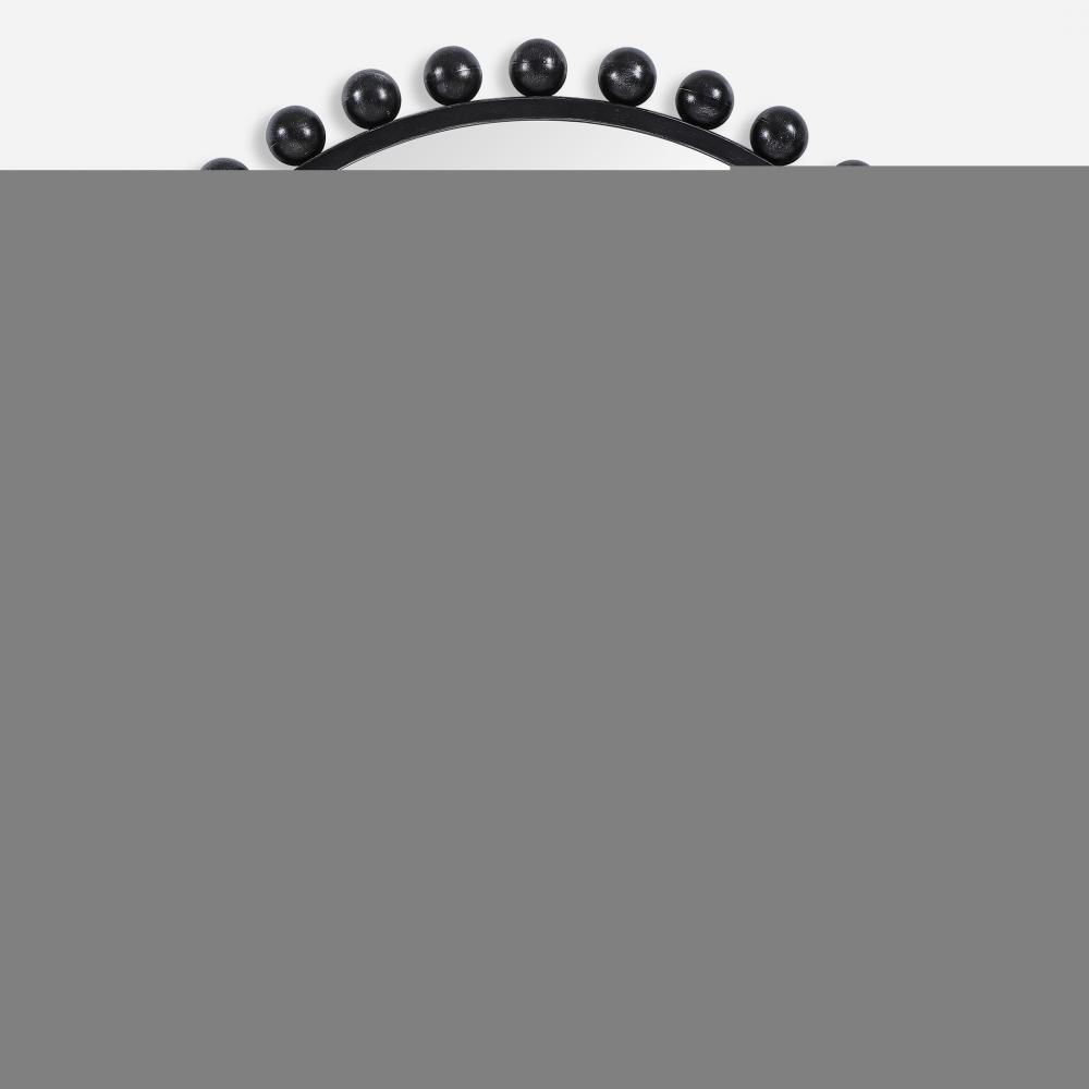 Uttermost Cyra Round Mirror, Black
