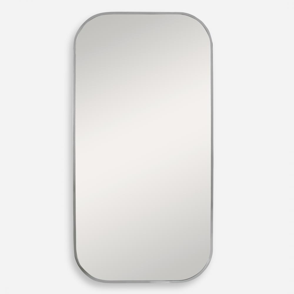 Uttermost Taft Mirror, Polished Nickel