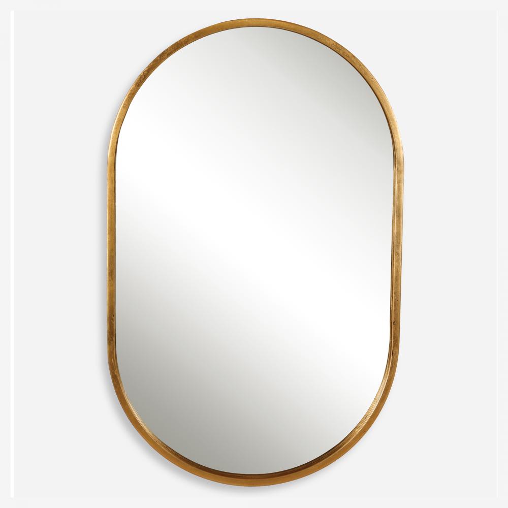 Uttermost Varina Oval Mirror, Gold
