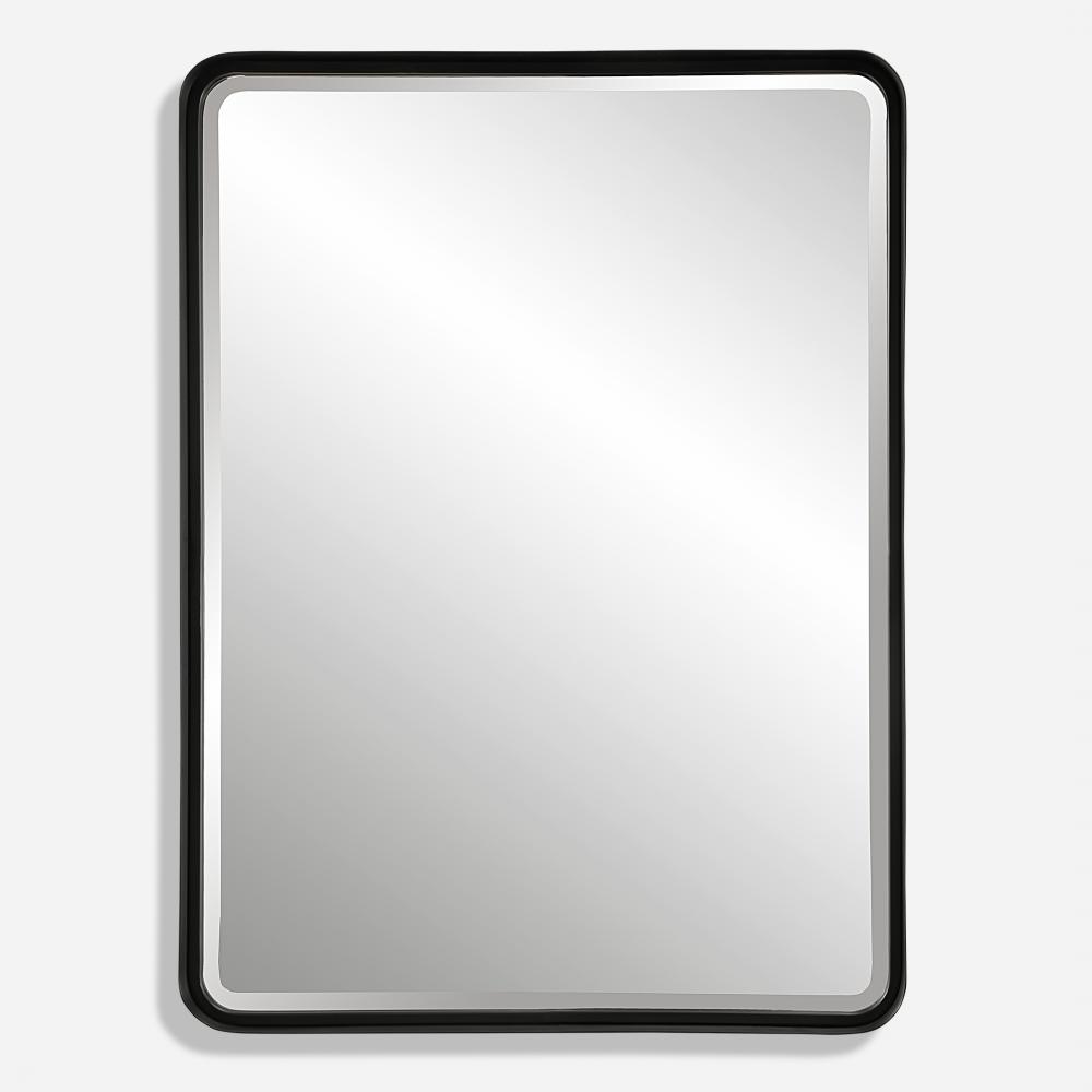 Uttermost Crofton Large Mirror, Black