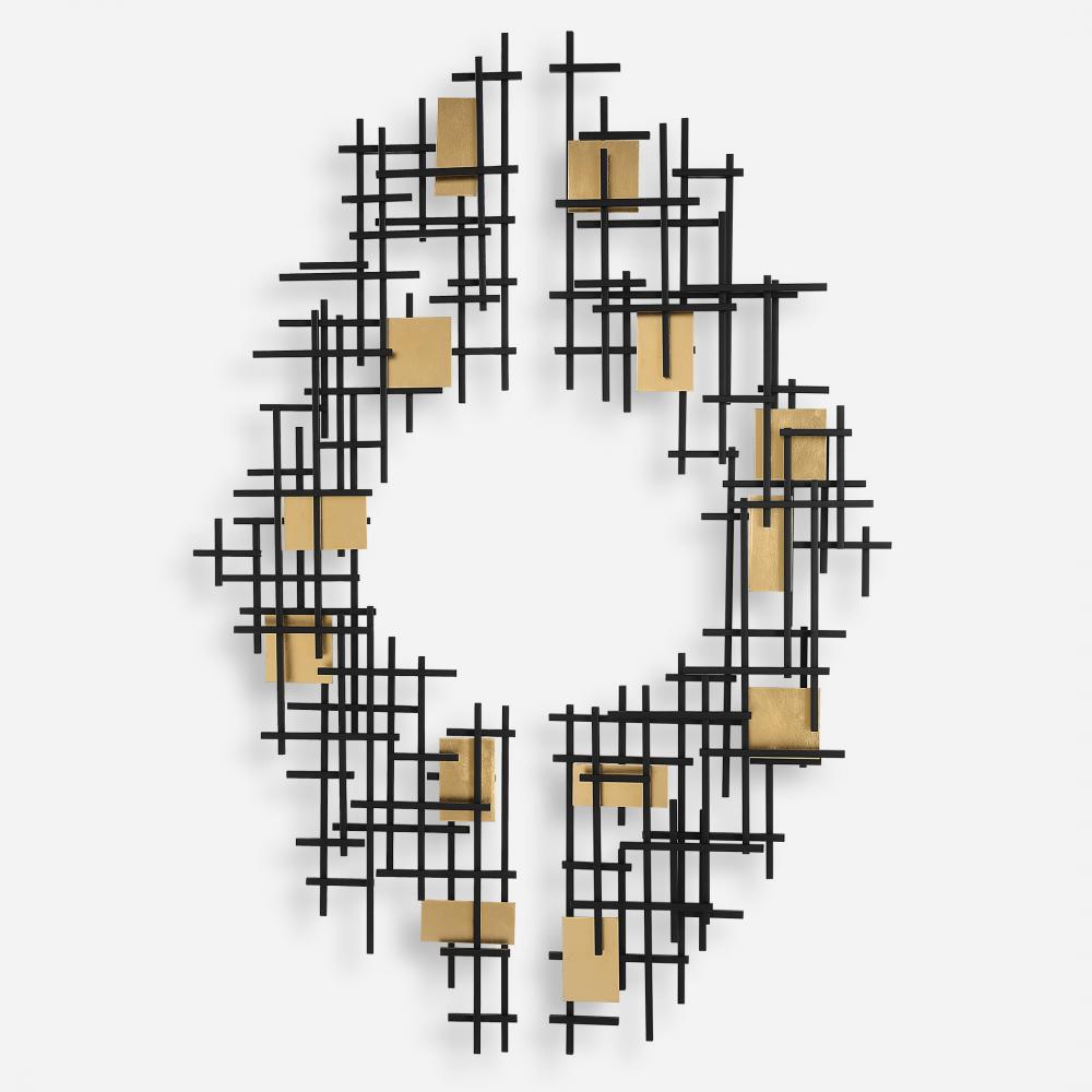 Uttermost Reflection Metal Wall Decor, S/2