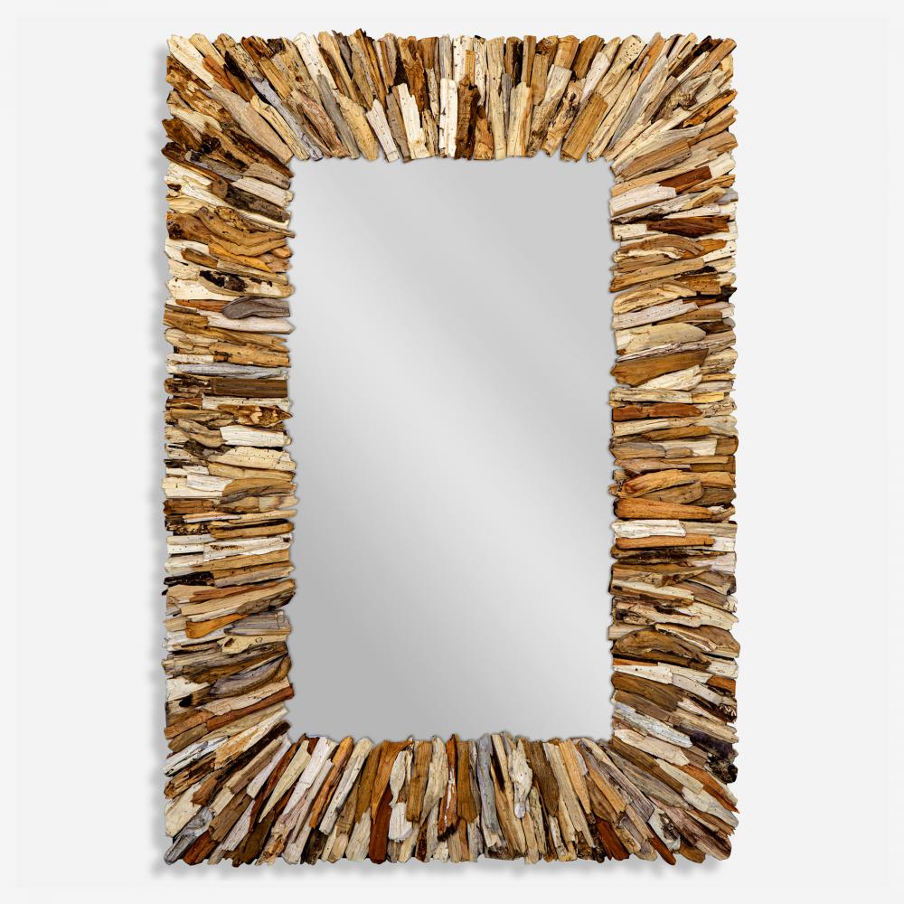 Uttermost Teak Branch Mirror, Natural