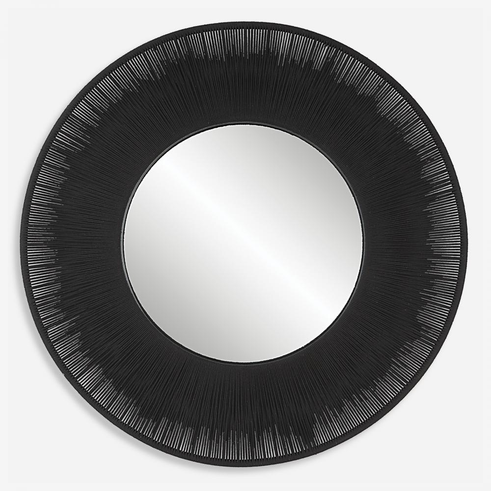 Uttermost Sailor's Knot Round Mirror, Black