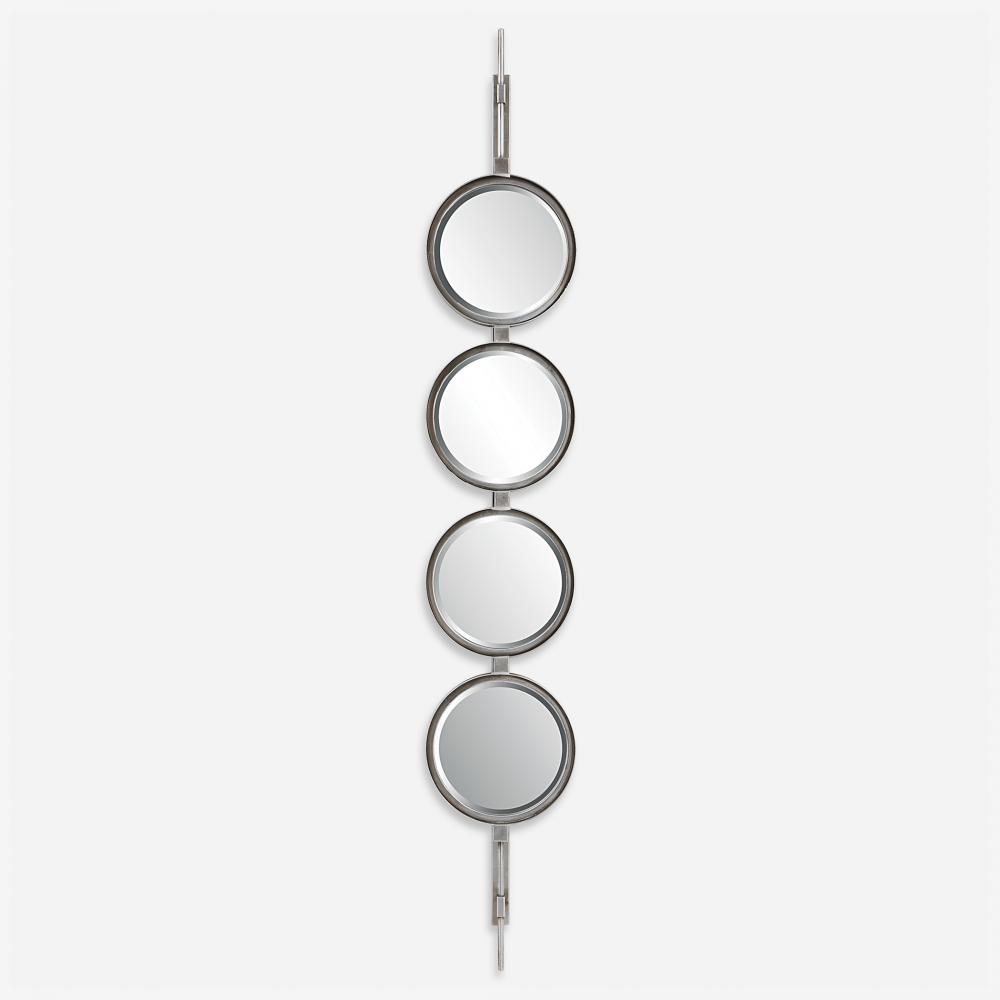 Uttermost Button Mirror, Silver