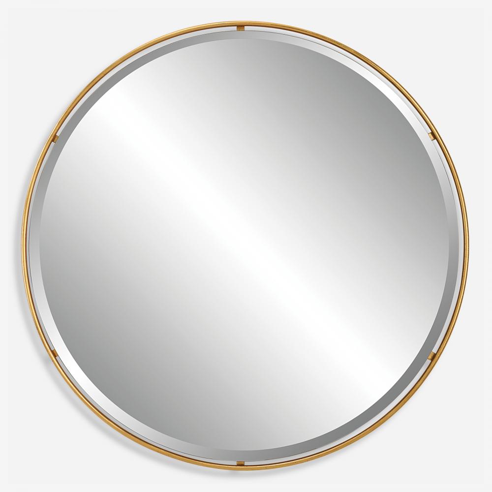 Uttermost Canillo Round Mirror, Gold