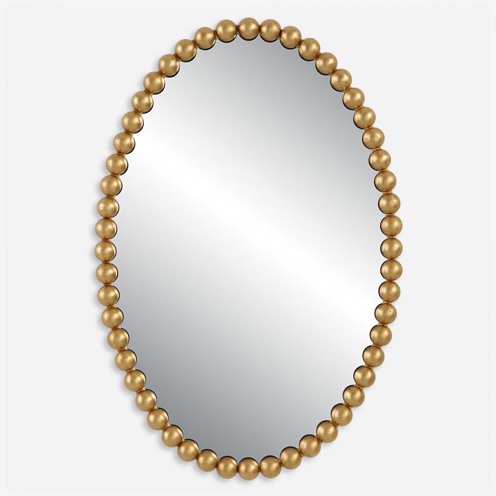 Uttermost Serna Oval Mirror, Gold