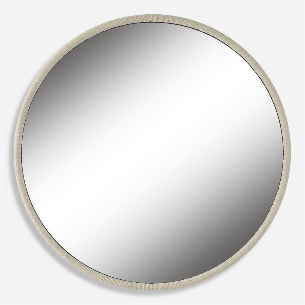 Uttermost Ranchero Round Mirror, White