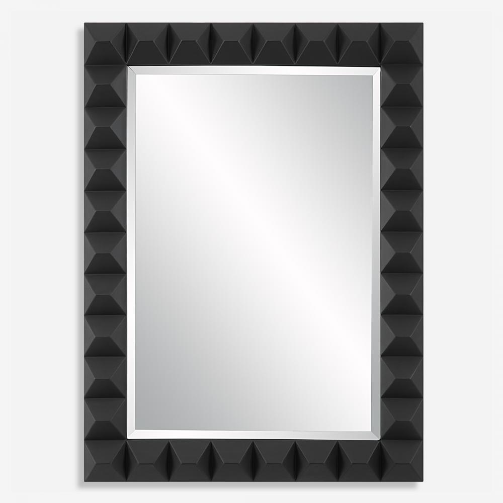 Uttermost Studded Mirror, Black
