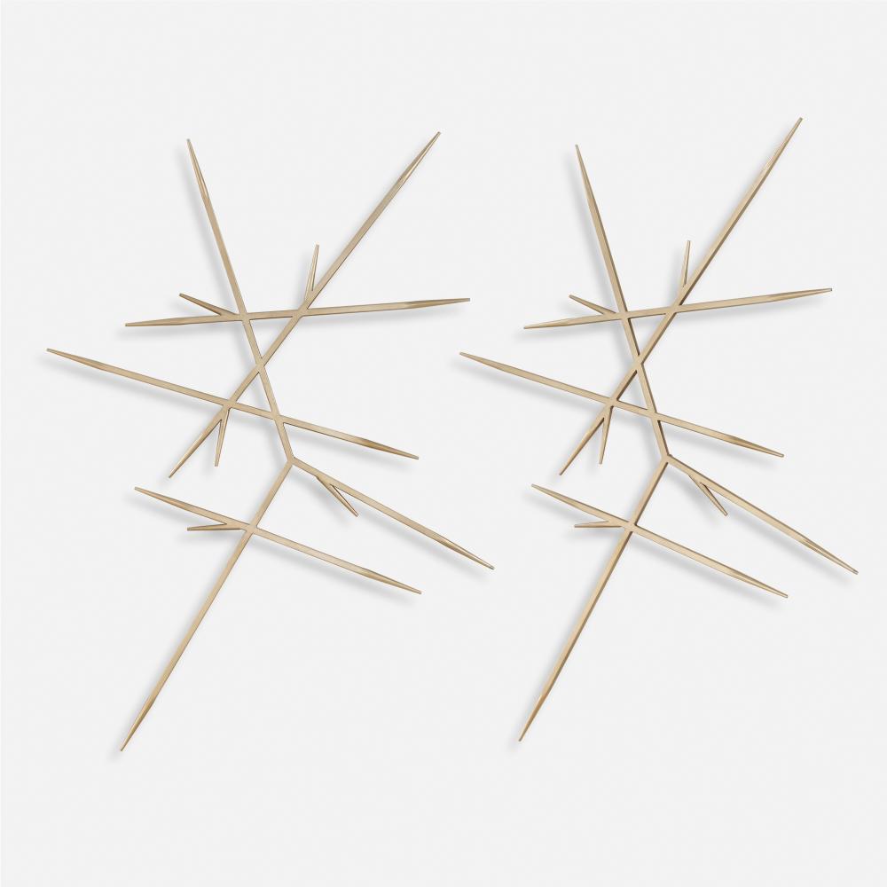 Uttermost Fireworks Metal Wall Decor, S/2