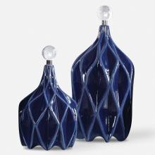 Uttermost 17526 - Uttermost Klara Bottles, Blue, S/2