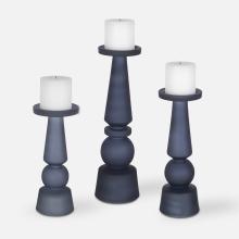 Uttermost 17779 - Uttermost Cassiopeia Candleholders, Midnight Blue, S/3