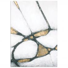 Uttermost 34352 - Uttermost Abstract in Gold and Black Hand Painted Canvas