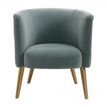 Uttermost 23480 - Uttermost Haider Accent Chair, Slate Blue