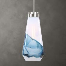 Uttermost 22197 - Uttermost Windswept Blue & White, 1 Lt  Mini Pendant