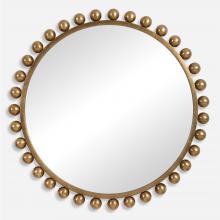 Uttermost 09695 - Uttermost Cyra Round Mirror, Gold