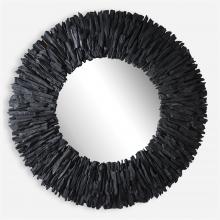 Uttermost 09811 - Uttermost Teak Branch Round Mirror, Black