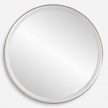 Uttermost 09947 - Uttermost Crofton Lighted Round Mirror, Brass