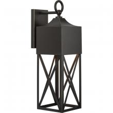 Progress P560317-020 - Birkdale Collection One-Light Modern Farmhouse Antique Bronze  Outdoor Wall Lantern