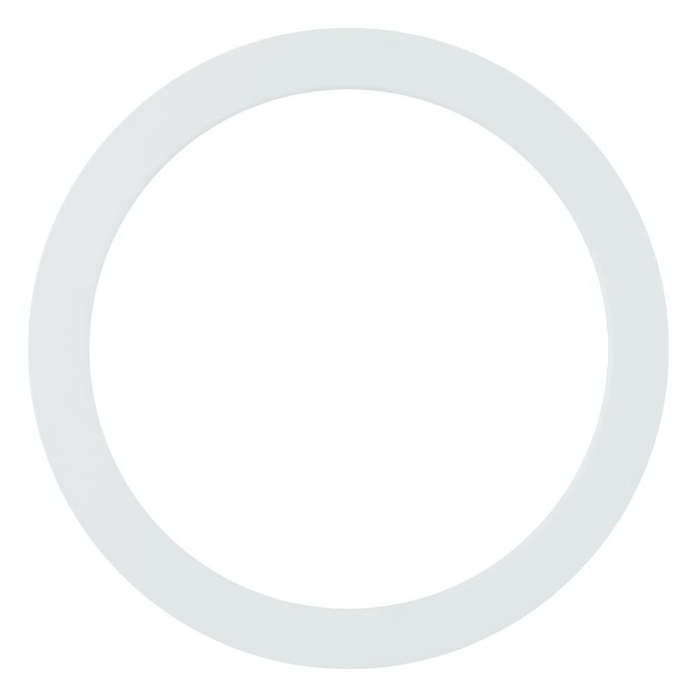 7" White  Round Magnetic Trim For Trago